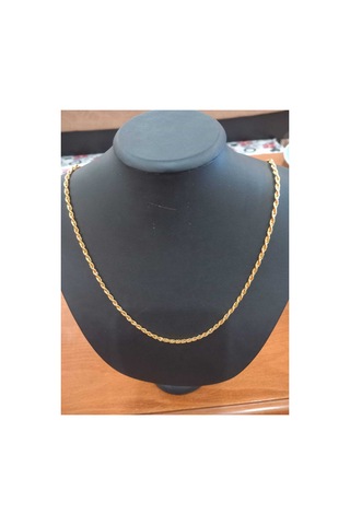 Kaplama Kıvrımlı Burgu Kolye Gold