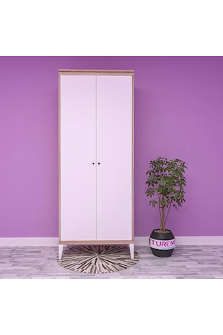 Almera 2 Kapılı Gardırop Mdf Sis Gri