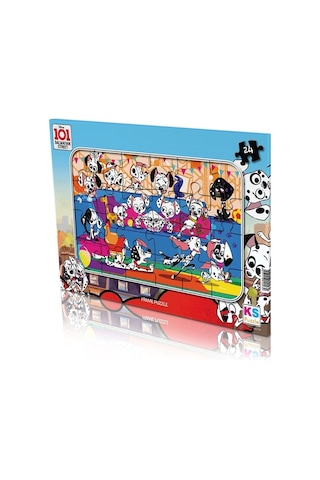 Disney 101 Dalmaçyalı Frame Puzzle/Yapboz 24 Parça