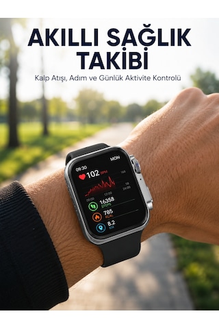 Rs12 Pro+ 2025 Serisi Uzun Şarj Süreli Garantili Full Ekranlı Özel Üretim Akıllı Saat 2gb Hafıza, Amoled, Gps, Sesli Arama Yeni Nesil