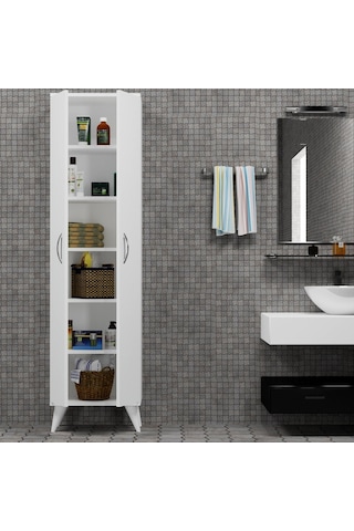 2 Kapılı 49Cm Banyo Dolabı Beyaz - Bdl0101