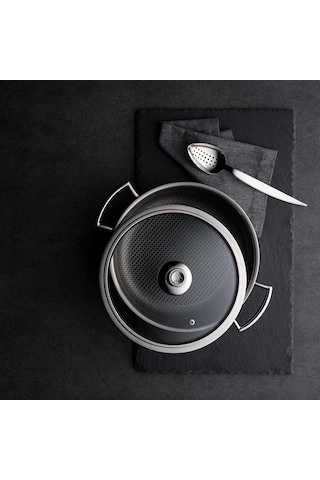 Jumbo 500.01.01.3292 Gourmet Karnıyarık Tencere 26 Cm Gri