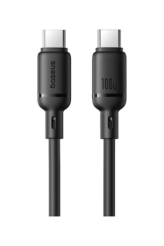 Baseus İpek Serisi 1m 100w Usb-c / Tip-c Tip-c Hızlı Şarj Kablosu Siyah