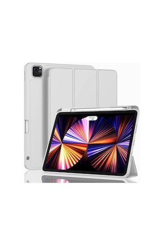 Apple Uyumlu iPad Pro 11inç M2 2024 Kılıf Pen Charge Kalem Bölmeli A2836 A2837 A3006