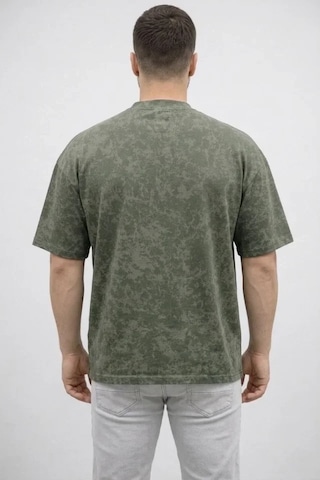 Vexor Erkek Premium Tişört Osy Yumuşak Dokulu Yıkamalı Oversize T-shirt - Haki