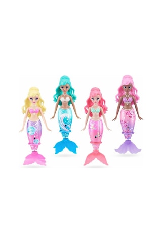 Zuru Pets Alive Magic Swimming Mermaid Su İle Çalışan Yüzen Deniz Kızı Oyuncak Bebek 1 Adet Pembe