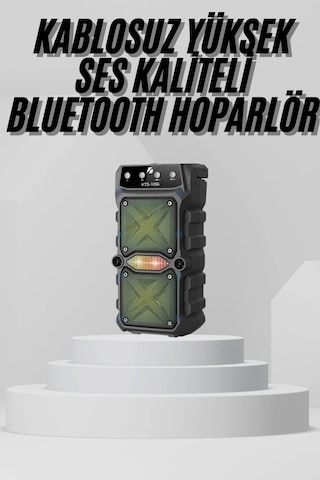 Bluetooth Hoparlör Yüksek Ses Kaliteli Büyük Boy Çift Çıkışlı Ses Bombası