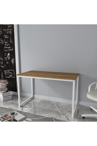 Rega Çalışma Masası 120x60 Safir Meşe Meşe  -  Beyaz