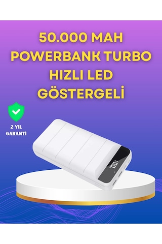 Mey İthalat Lightning Ve Type-c Girişli 50000mah Powerbank Çok Renkli