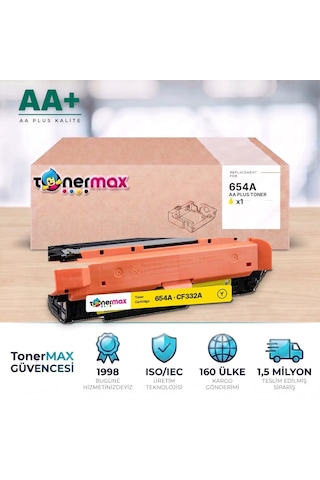 Hp 654a Cf332a Sarı Uyumlu Toner Aa Plus / Color Laserjet Enterprise M651