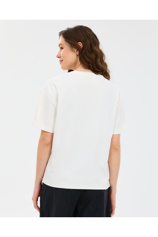 Skechers W Loose Fit T-shirt Kadın Beyaz Tshirt S2610046-3855