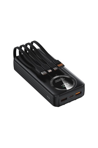S-link Ip-g220 20000mah Pd20w+qc3.0 Dahili Kablolu Siyah Lcd Taşınabilir Pil Şarj Cihazı Powerbank 33972817