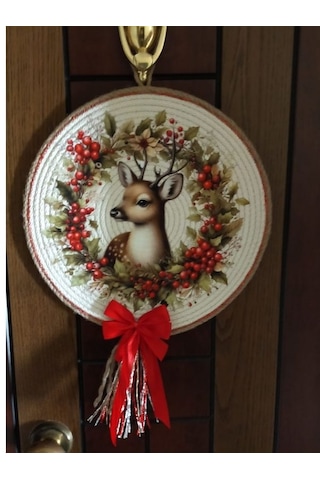 Baskılı Kapı Süsü, Dekoratif Duvar Tabağı, Bohem Duvar Tabağı, Yı