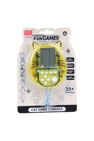 Nostaljik Tetris Oyun Konsolu Kedi Desen 3 Asorti