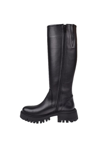 Castle Black Hakiki Deri Binici Kadın Çizme Sk-23900 Siyah Siyah