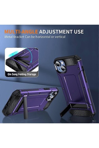 İphone Uyumlu 12 İçin Cep Telefonu Kılıfları Mat Tutucu Telefon Kılıfı Mor