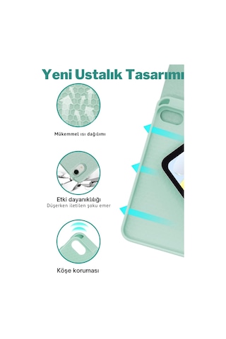 Apple Uyumlu iPad  11. Nesil A16 Çipli 2024 2025 Klavyeli Tablet Kılıfı Klavye + Stand