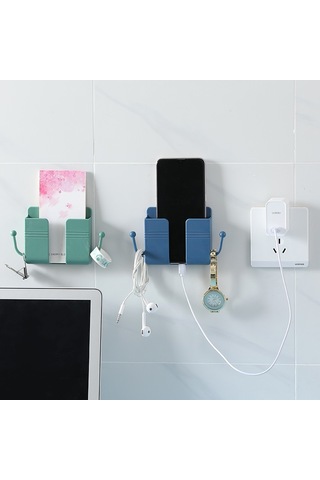 Duvara Monte Cep Telefonu Tutucu - Delme Gerektirmeyen, Duvara Monte Cep Telefonu Çok Renkli