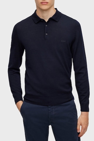 Boss Erkek Polo Yaka Kazak 50476357 404 Lacivert