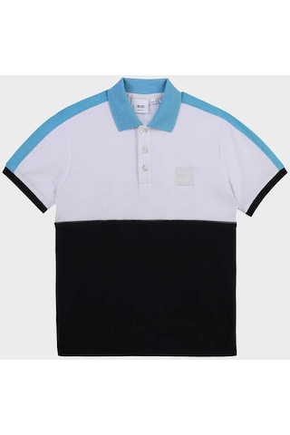 Hugo Boss Çocuk Polo Yaka T Shirt 25l24/n68 Whıte Navy Lacivert - Beyaz Beyaz - Lacivert