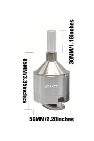 Elmpaly Hornet 56mm Manuel Baharat Değirmeni Ve Toz Kırıcı - Cam Şişe Uyumlu Taşınabilir Öğütücü