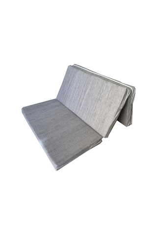 Çift Kişilik Sünger Yatak Katlanır Minder Yatak 120x195x8 Cm-gri-katlanır Yer Yatağı