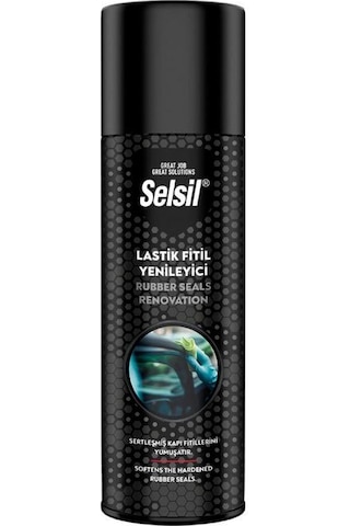 Selsil Lastik Kauçuk Fitil Yenileyici Ve Yumuşatıcı Sprey 200 Ml. 1 Adet Selsil Lastik Kauçuk Fitil Yenileyici Ve Yumuşatıcı Sprey 200 Ml. 1 Adet
