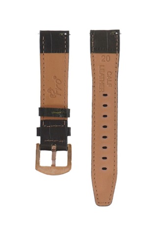 Fro Lw38-43 20 Mm Hakiki Deri Kroko Haki Kordon Gold Toka