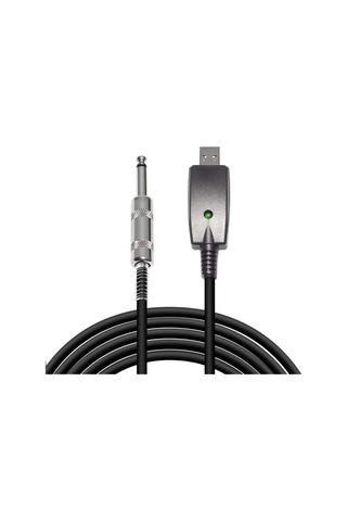 Maiyame Gitar Usb-audio Kablosu 2.8m - Usb'den 6.35mm'ye Dönüştürücü, 16bit 48khz, Windows Ve Macos Uyumlu, Plug & Play