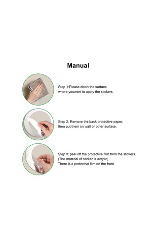 Hombey Akrilik Ayna Duvar Sticker, Gümüş Ve Altın Renk Seçenekli, Uv Baskılı, Mat Vernikli Dekoratif Wall Art