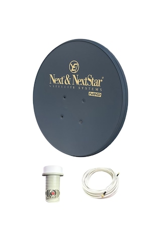 Ofset 70 CM Çanak Anten Siyah Full Set + Tekli Lnb + 10 M Kablo