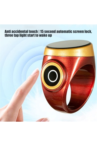 Lemestar Dokunmatik Sayım Akıllı Yüzük, Oled Ekranlı, Su Geçirmez, Otomatik Kilitleme, Şarj Edilebilir, Kolay Kullanim, Renkli Tasarım