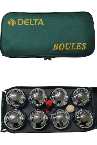 Delta Bocce Set Çantalı 8 Toplu Metal Bocce Seti (Boules Seti) Çok Renkli