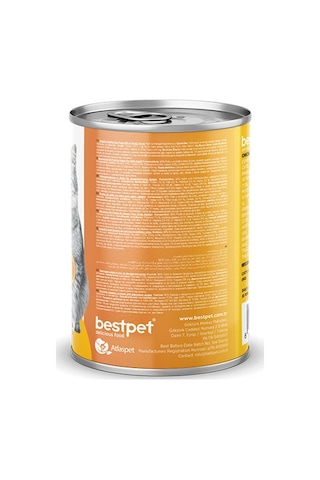 Bestpet Parça Etli Tavuk Etli Yetişkin Kedi Konservesi 6 Adet 400 Gr 243-20015.02