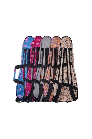 Hibiskus Pembe Renkli Soprano Ukulele Taşıma Çantası -