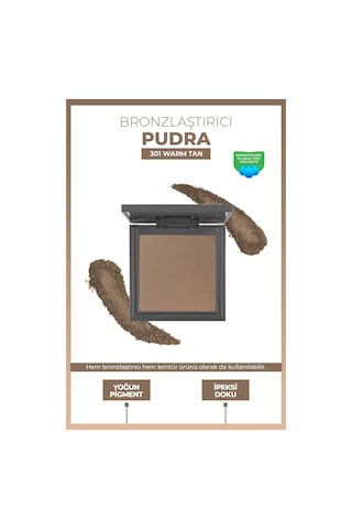 Alix Avien Bronzlaştırıcı Pudra Bronzing Powder 301 Warm Tan Bronze 13