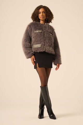 Ftz Women Kadın Peluş Mont Füme 31241 Füme
