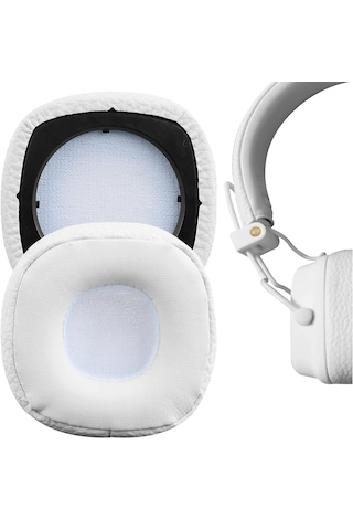 Mrstoys Marshall Major 3 Ve 4 İle Uyumlu Kulaklık Pedi Yastığı Kulaklık Süngeri Minder Kapak Sünger Earpad Beyaz