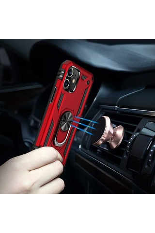 Apple Uyumlu iPhone 12 Kılıf Zore Vega Kapak-Gold