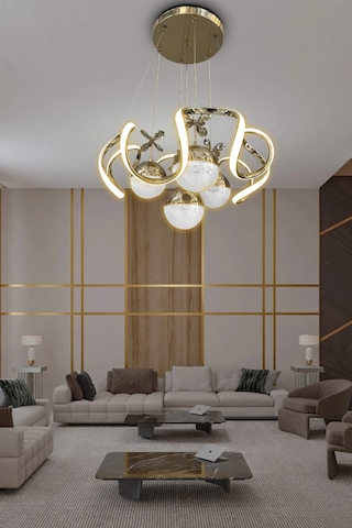Arya Xl 4 Top Modern Salon - Oturma Odası Avizesi Çok Renkli