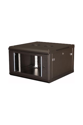 - 6u 19\" Duvar Tipi Rack Kabinet Genişlik: 600 Mm Derinlik: 600 Mm Siyah
