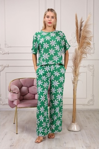 Aymeravm - Çiçek Desenli Kadın 2Li Takım - Msb0320Ga Çok Renkli