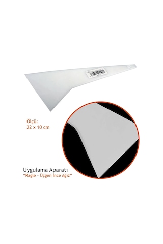 Cam Filmi Uygulama Aparatı Üçgen İnce Ağız Ragle