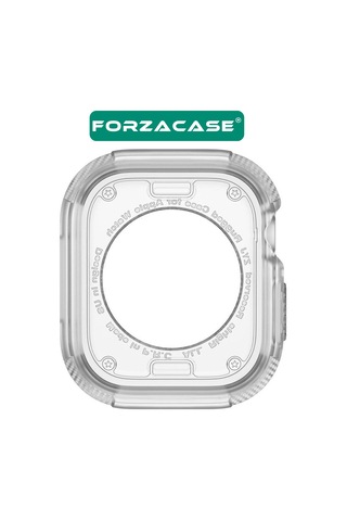 Forzacase Apple Uyumlu Watch 10 42mm İle Önü Açık Armor Silikon Tpu Kasa Koruyucu Kılıf - Fc794 Şeffaf