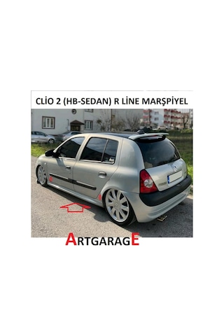 Renault Clio 2 Uyumlu R-line Marşpiyel Tk.-boyasız-fiberglass