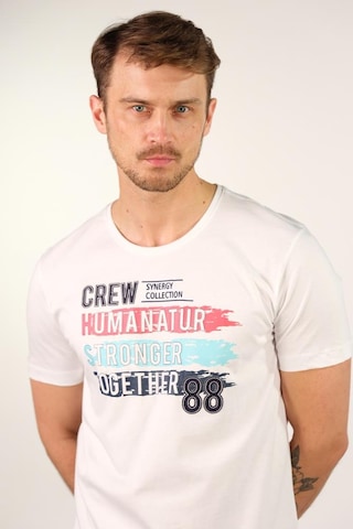 Arma Erkek Büyük Beden Bisiklet Yaka Tişört Y22374868101 Beyaz