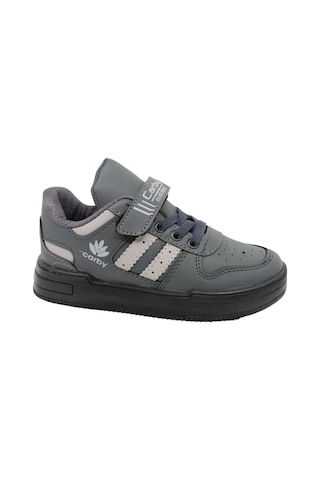 Carby 121 Patik Cırtlı Numara 28 Çocuk Sneaker Ayakkabı Füme Gri Füme - Gri