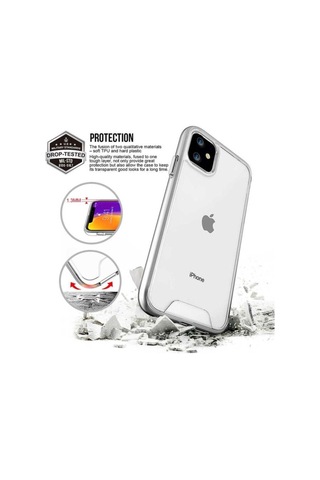 Apple Uyumlu iPhone 11 Kılıf Zore Gard Silikon Renksiz