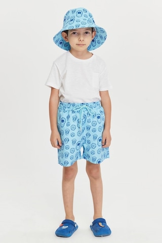 Benitto Kids Erkek Çocuk Desenli Bucket Şapka 7007-mavi