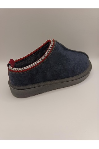 Kadın Lüx Süet İçi Kürklü Kışlık Ugg Modeli Terlik Ayakkabı Siyah